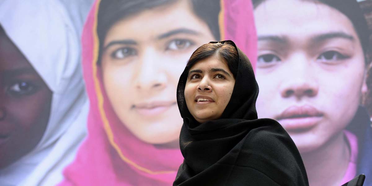 Malala: Sono qui per affermare il diritto all'educazione di ogni bambino.